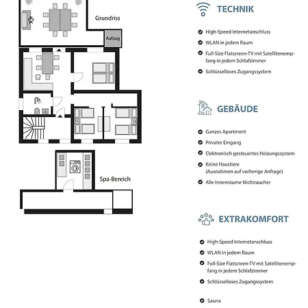 Blauer Stein 7a Wh02 - 3 Sz, 6 Betten